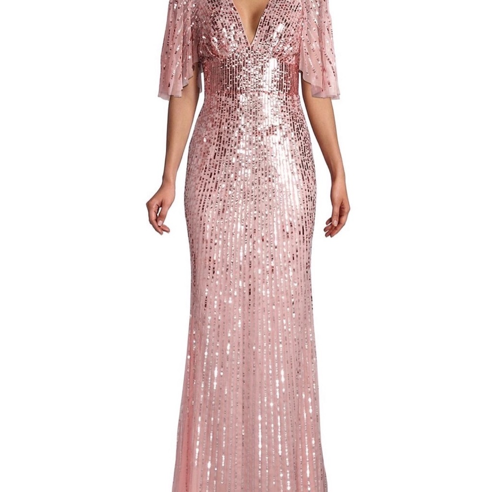 Formal Blush Sparkling Sequin Gown